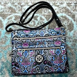 EUC Relic Psychedelic Print Vegan Leather Multi-Pocket Purse